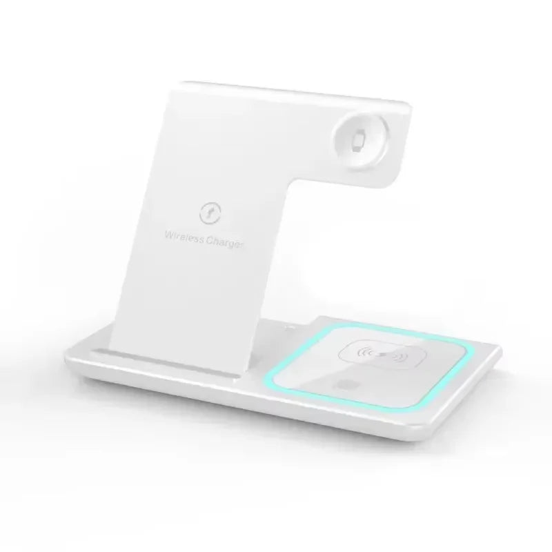200W 3 in 1 Wireless Charger Stand Pad Foldable Fast Charging Station Dock for Iphone 16 15 14 13 12 11 X 8 Apple Watch Airpods