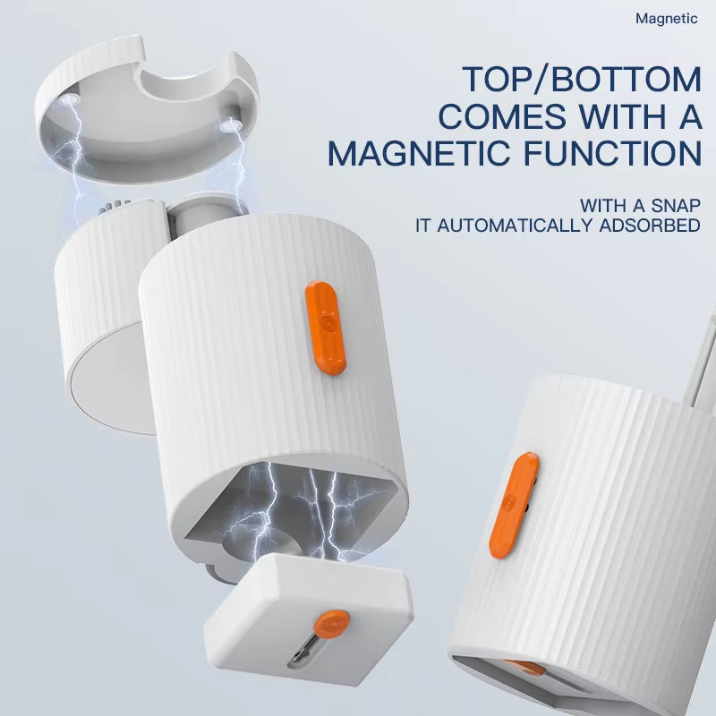 QM33 Magnetic Rotating 33 in 1 Cleaning Kit, Multifunctional Tool Set for Phone Camera Lens Keyboard PC Laptop Screen Drone