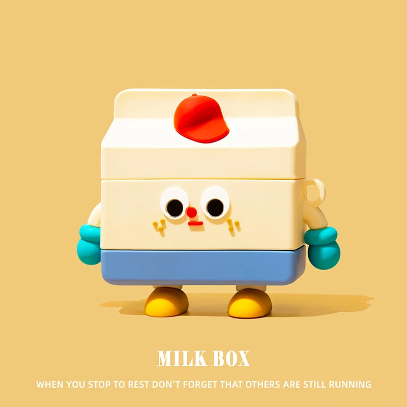 3D Ice Cream Puppy Cartoon Cover for Airpods 4 Case Cute Earphone Case for Airpods Pro 2 Charging Cover for Airpods 4 3 2 1