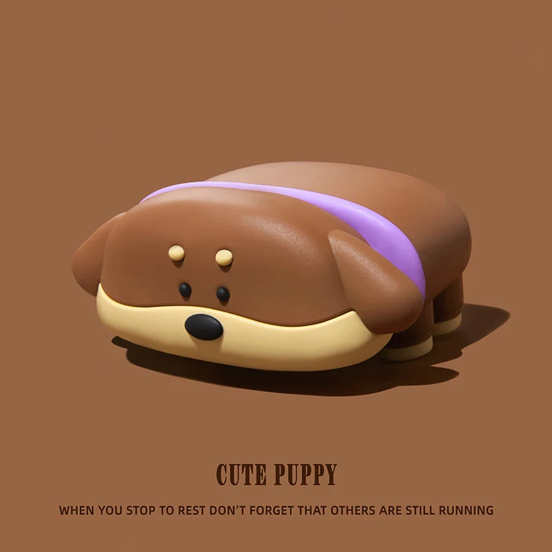 3D Ice Cream Puppy Cartoon Cover for Airpods 4 Case Cute Earphone Case for Airpods Pro 2 Charging Cover for Airpods 4 3 2 1