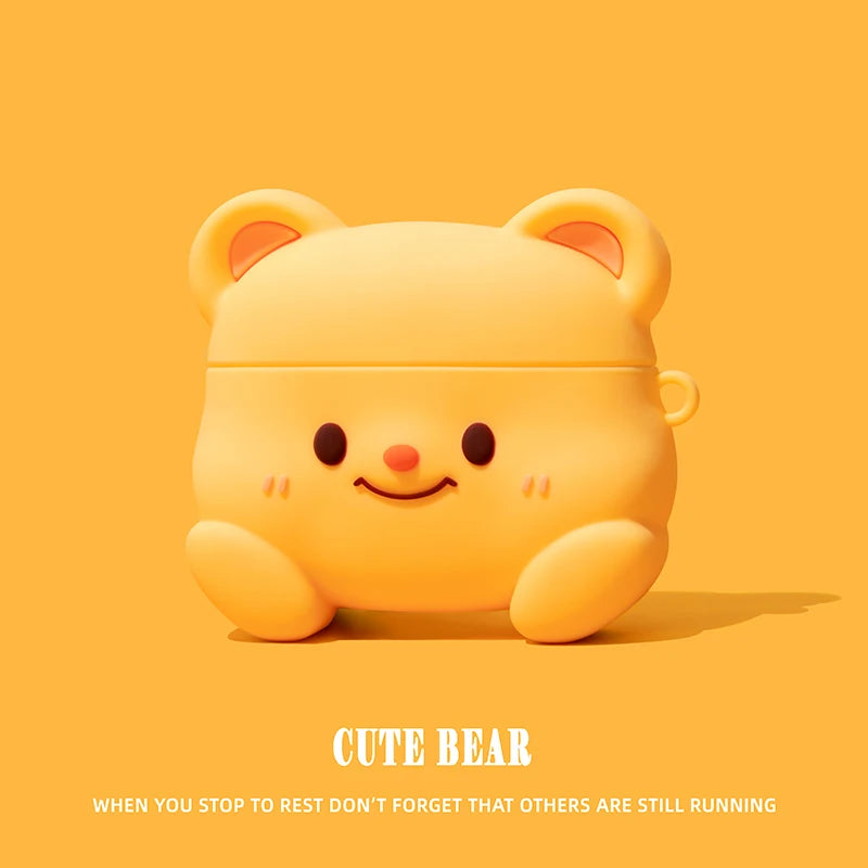 3D Ice Cream Puppy Cartoon Cover for Airpods 4 Case Cute Earphone Case for Airpods Pro 2 Charging Cover for Airpods 4 3 2 1