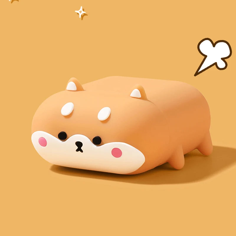 3D Ice Cream Puppy Cartoon Cover for Airpods 4 Case Cute Earphone Case for Airpods Pro 2 Charging Cover for Airpods 4 3 2 1