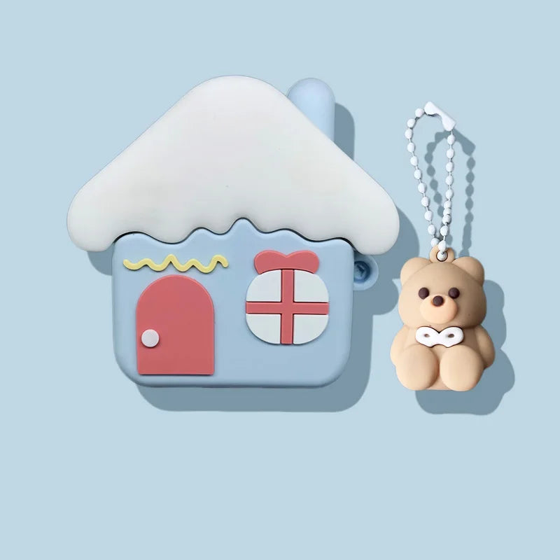 3D Ice Cream Puppy Cartoon Cover for Airpods 4 Case Cute Earphone Case for Airpods Pro 2 Charging Cover for Airpods 4 3 2 1