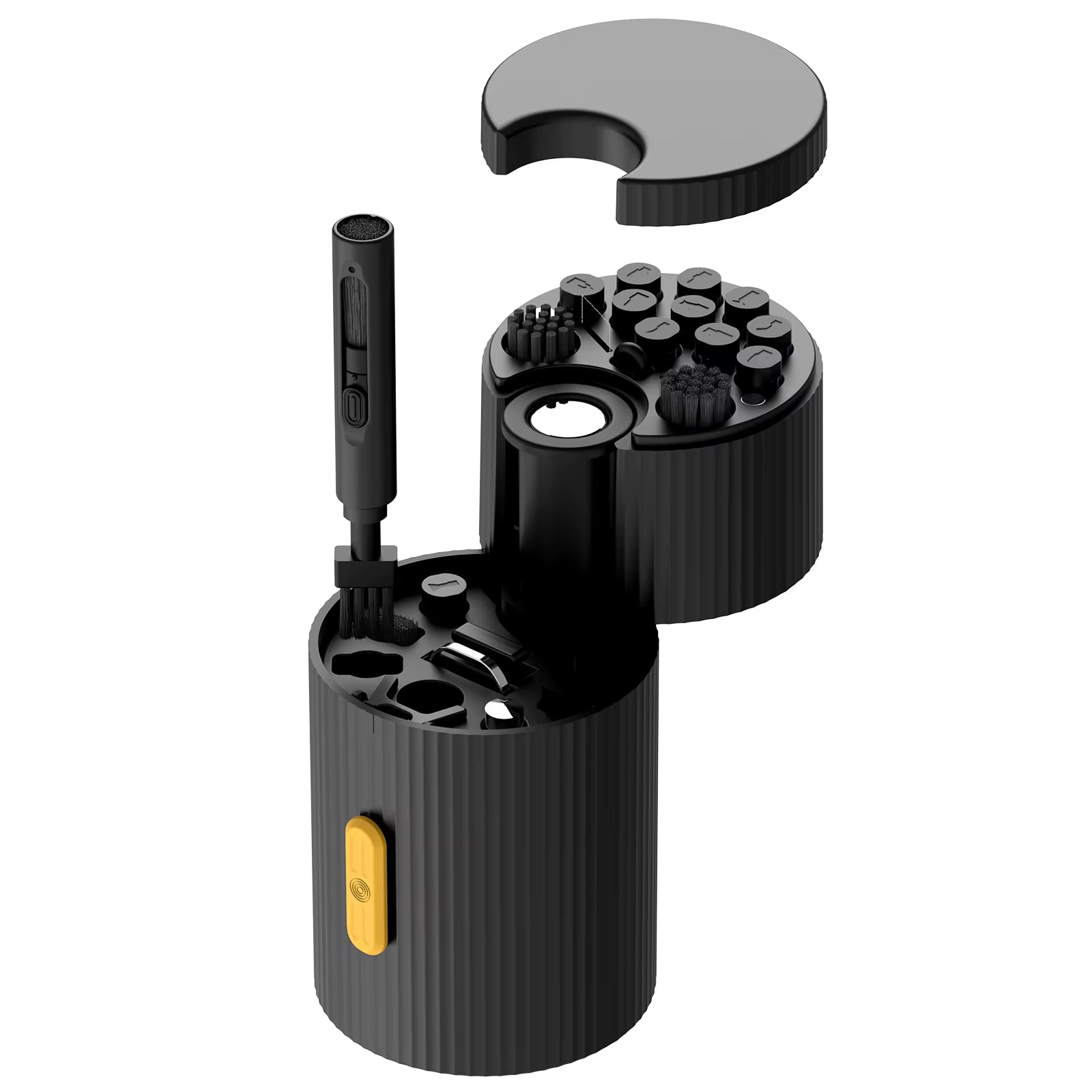 QM33 Magnetic Rotating 33 in 1 Cleaning Kit, Multifunctional Tool Set for Phone Camera Lens Keyboard PC Laptop Screen Drone